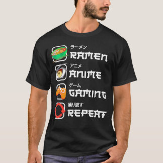Funny Japanese Manga Anime Gaming Anime Ramen Game T-Shirt