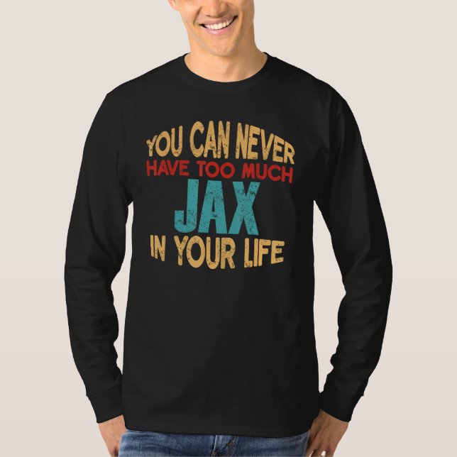 Funny Jax Personalized Tshirt First Name Joke Item (Front)