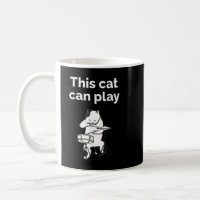 Funny Jazz Cat Drummer 
