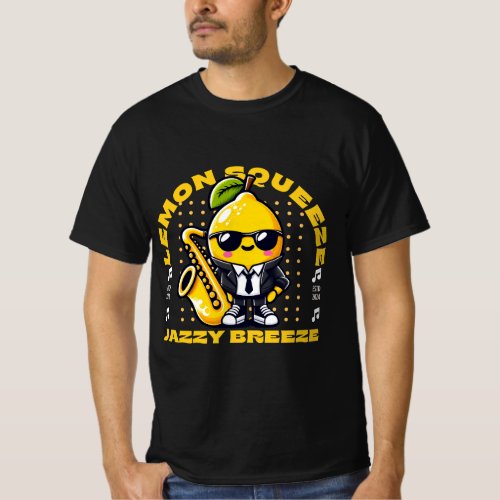 Funny Jazz Musician Jazz theme lemon singer T_Shirt