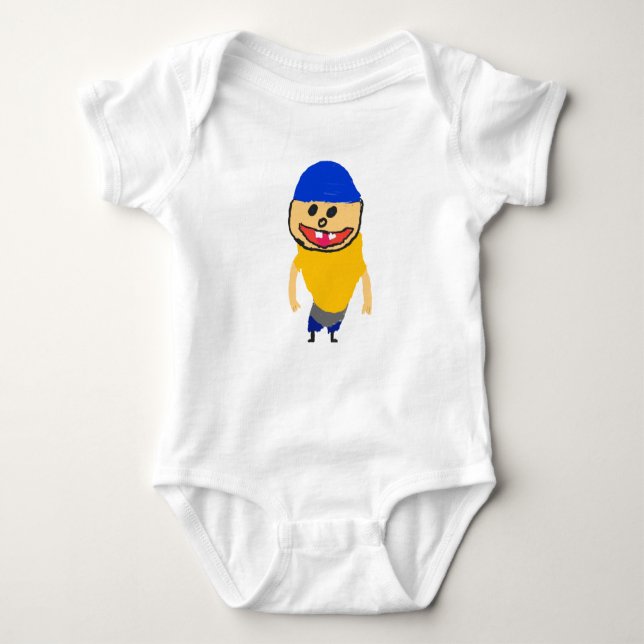 funny Jeffy Drawing gift Baby Bodysuit (Front)