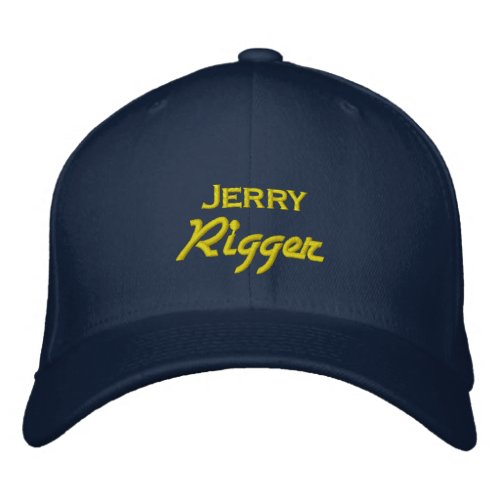 Funny Jerry Rigger Embroidered Baseball Cap