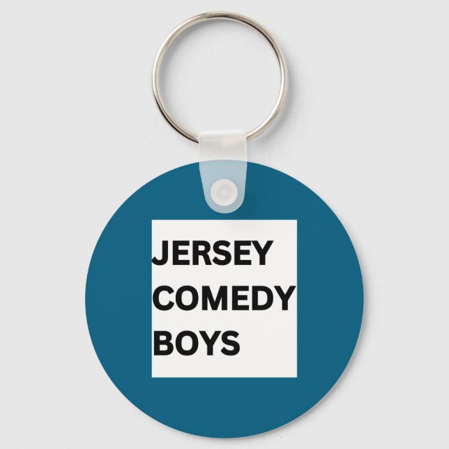Funny Jersey Comedy Keychain (Front)