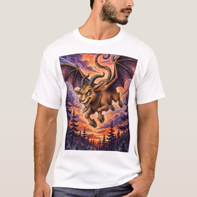Funny Jersey Devil Cryptid T-Shirt (Front)