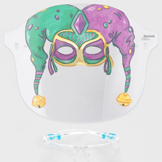 Funny Jester - Joker Mask (Front w/Glasses)