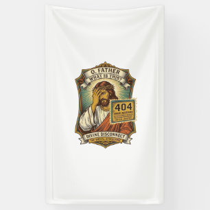 Funny Jesus 404 Error Web Developer Programmer Hum Banner
