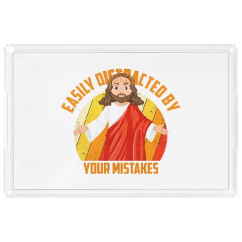 Funny Jesus Acrylic Tray