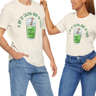 Funny Jesus and Macha, faith  matcha  T-Shirt