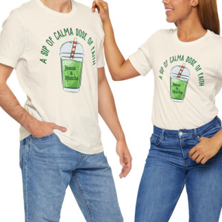 Funny Jesus and Macha, faith matcha T-Shirt