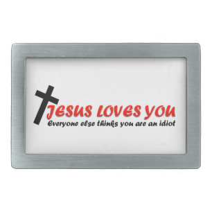 Funny Jesus Belt Buckle