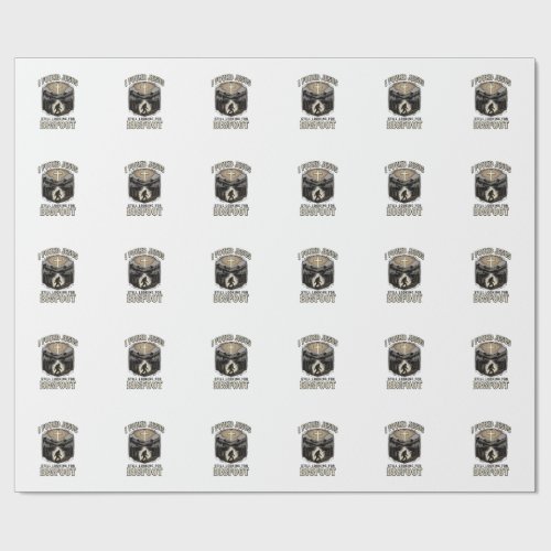 Funny Jesus Bigfoot Vintage Christian Shirt Wrapping Paper
