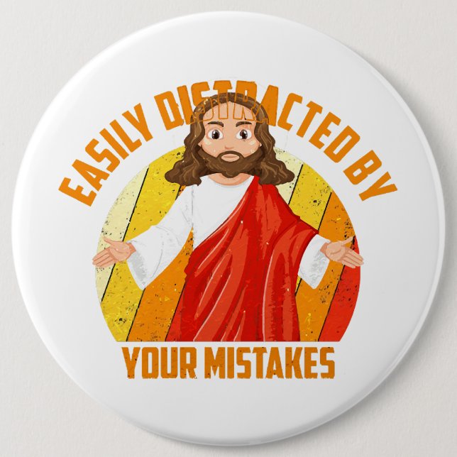Funny Jesus Button (Front)