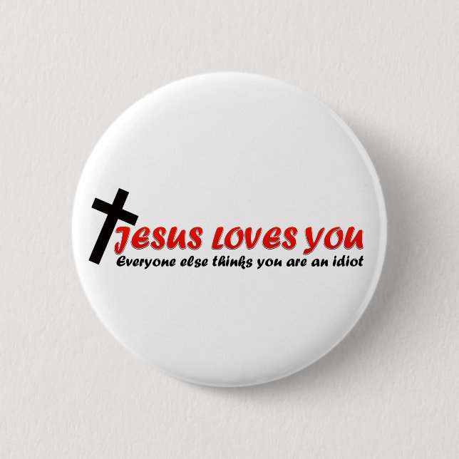 Funny Jesus Button (Front)