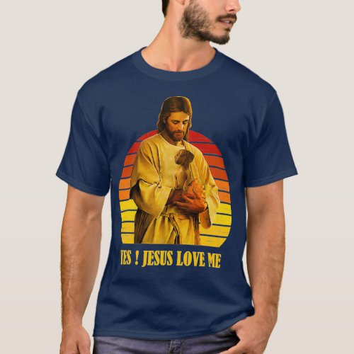 Funny Jesus Carrying Dachshund Dog 1 T_Shirt