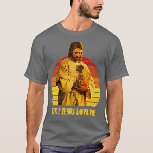 Funny Jesus Carrying Dachshund Dog T_Shirt