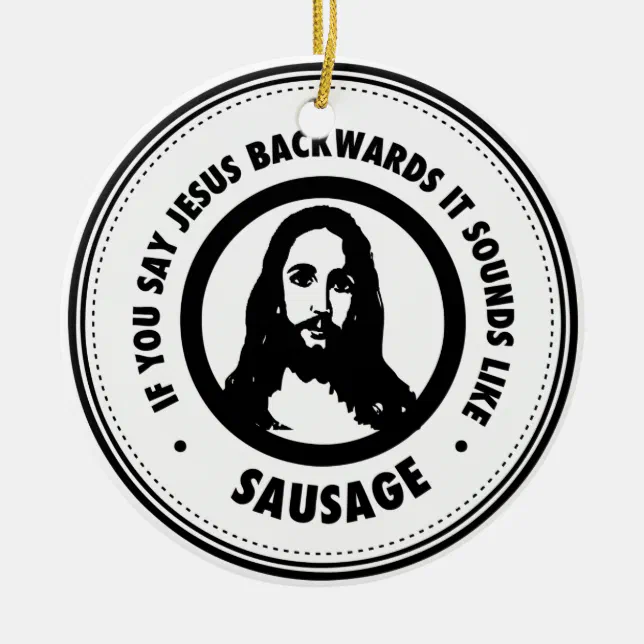 Funny Jesus Ceramic Ornament Zazzle