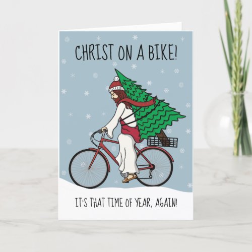Funny Jesus Christmas Holiday Card
