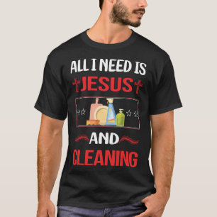 Funny Jesus Cleaning T-Shirt