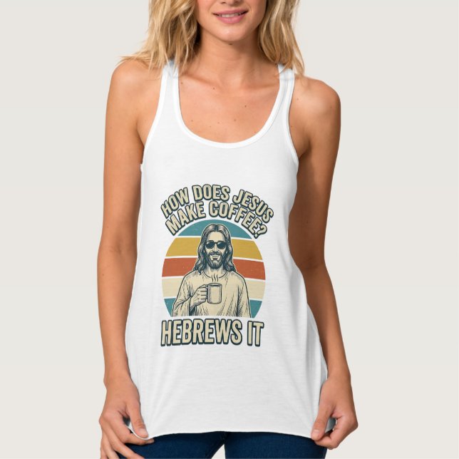 Funny Jesus Coffee Vintage Engraving Shirt Design_ (Front)