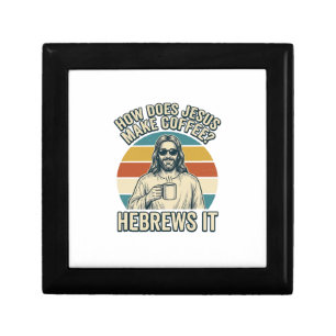 Funny Jesus Coffee Vintage Engraving Shirt Design_ Gift Box