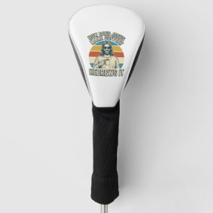 Funny Jesus Coffee Vintage Engraving Shirt Design_ Golf Head Cover