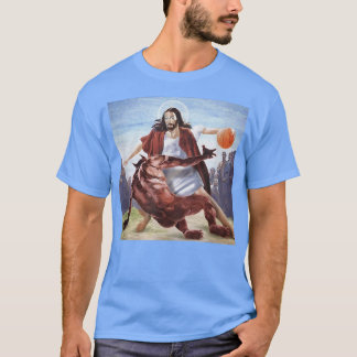 Funny Jesus Crossing Up The Devil Christian men wo T-Shirt