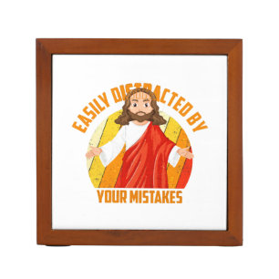 Funny Jesus Desk Organizer