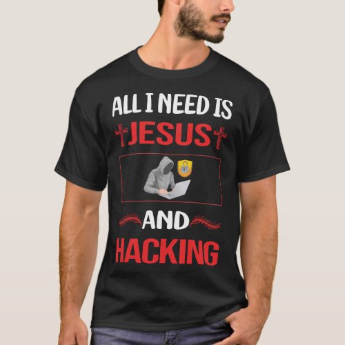 Funny Jesus Hacking Hack Hacker T_Shirt