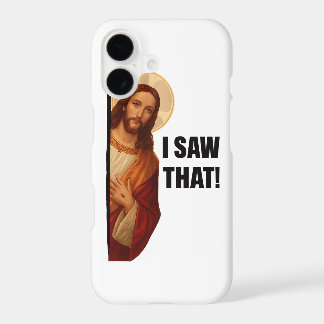 Funny Jesus "I Saw That" Christian meme design iPhone 17 Case