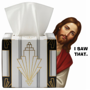 Funny Jesus I Saw That Humor Joke 2D Desk Statue