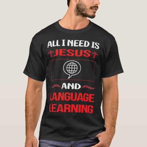 Funny Jesus Language Learning T_Shirt