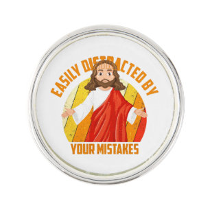 Funny Jesus Lapel Pin
