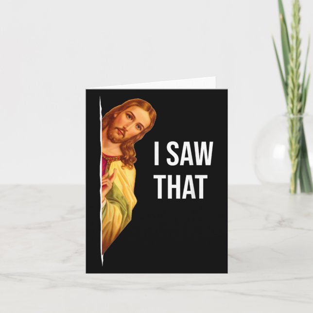 Funny Jesus Meme Quote - Mens &amp; Womens Clic Fi Card (Front)