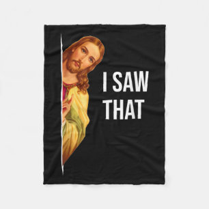 Funny Jesus Meme Quote - Mens & Womens Clic Fi Fleece Blanket