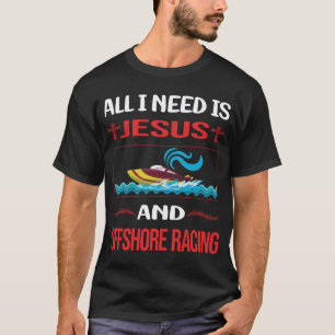 Funny Jesus Offshore Racing T-Shirt
