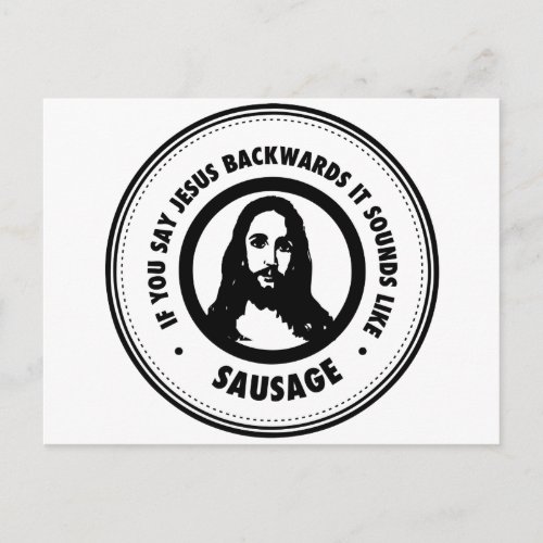 Funny Jesus Postcard