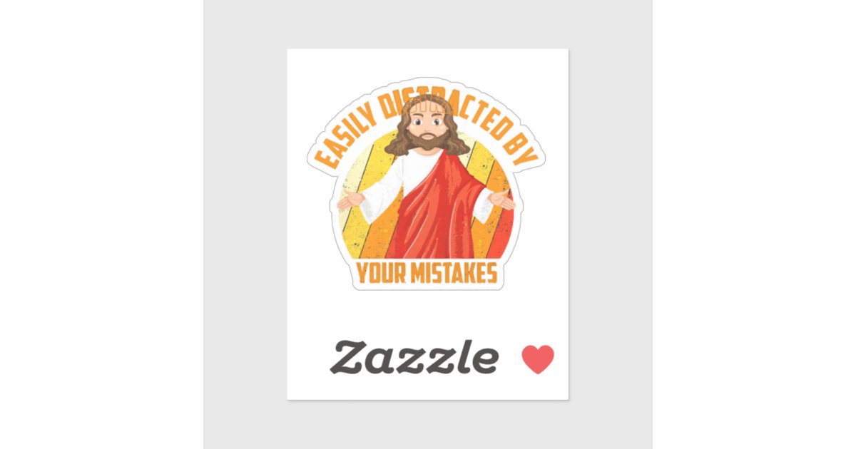 Funny Jesus Sticker Zazzle