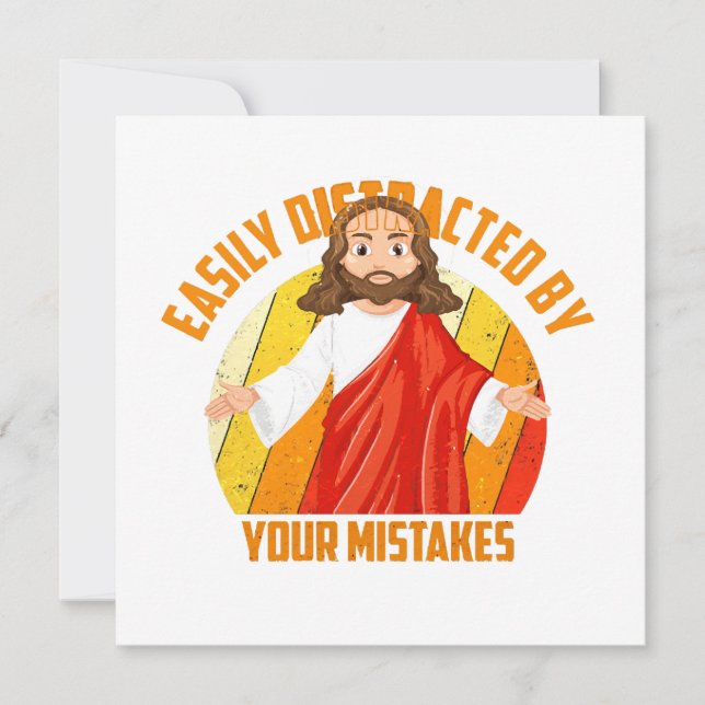 Funny Jesus Thank You Card (Front)