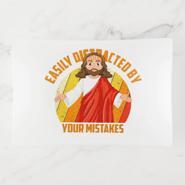 Funny Jesus Trinket Tray (Front)
