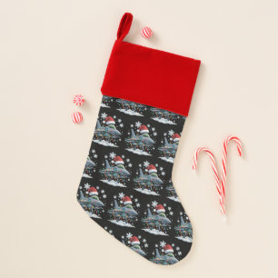 Funny Jet Fighter Military Christmas Holiday Xmas Stocking