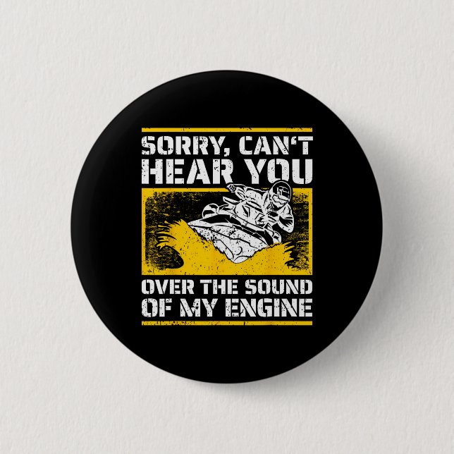 Funny Jet Skiing I Personal Watercraft Rider I Jet Button (Front)