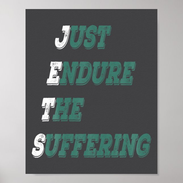 Funny Jets Just Endure The Suffering New York Foot Poster (Front)