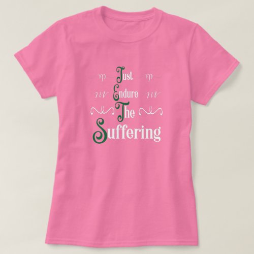 Funny Jets Just Endure The Suffering New York Foot T_Shirt