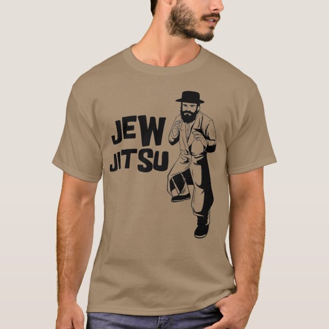 Funny Jew Jitsu Jiu Jitsu Martial Arts T-Shirt (Front)