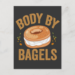 Funny Jewish Bagel Lover Hanukkah Food Humor Postcard