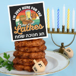 Funny Jewish Celebration Hebrew Happy Hanukkah  Napkins<br><div class="desc">I'm just here for the latkes. Funny Jewish Celebration Hebrew Happy Hanukkah Napkins.</div>