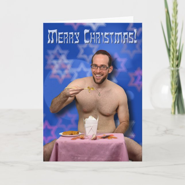 Funny Jewish Christmas Card (Front)