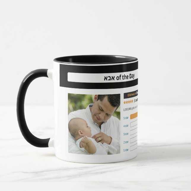 Funny Jewish Father's Day Top Rated  Personalize Mug (Left)