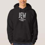 Funny Jewish Gift for Bat/Bar Mitzvah or Hanukkah Hoodie<br><div class="desc">This Jewish gift is funny for anyone who is only a little Jewish or maybe just half Jewish. They can use this around Hanukkah or Christmas as a funny joke while everyone else has an ugly Christmas sweater. This funny Jewish gift says Jew Ish with arrows pointing to the ish,...</div>
