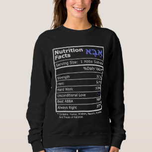 Funny Jewish, Hebrew, Israel Father's Day or Birth Sweatshirt